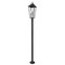 Z-Lite Gannon 3 Light Outdoor Post Mount Fixture, 12in. W x 105.25in. H, Black 5008PHXLR-5012P-BK - alternate 1